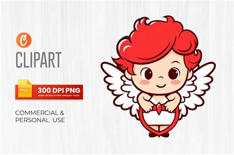 Watercolor Cute Cupid Clipart Design Graphic By Crafticy Creative Fabrica