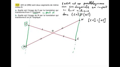 Translations et rotations quatrième correction de l exercice 12 YouTube