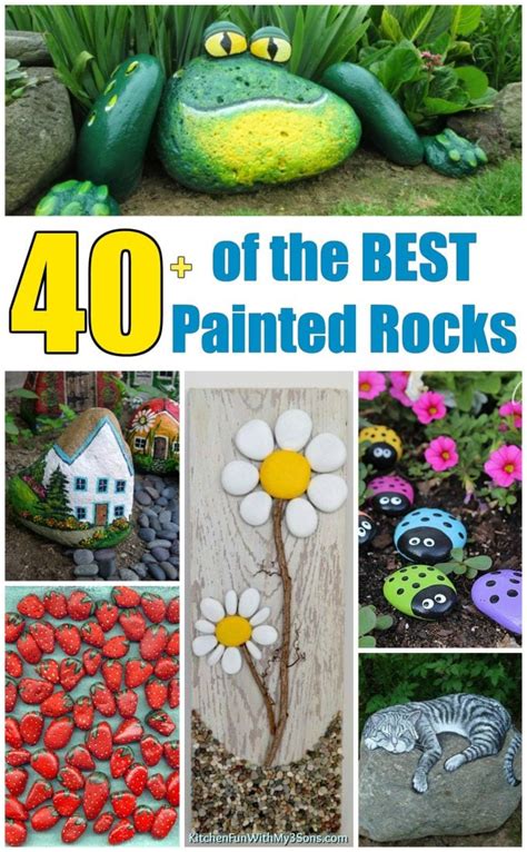 Over 40 Of The Best Rock Painting Ideas Kitchen Fun With My 3 Sons