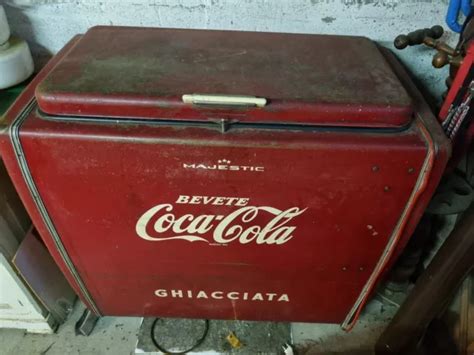 Ghiacciaia Coca Cola Anni Majestic Conservato Eur Picclick It