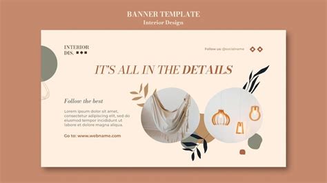 Free PSD | Interior design banner template