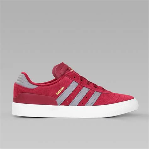 Adidas Busenitz Vulc Burgundy Grey White Adidas Skateboarding Footwear