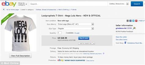 Sales of 'Megalolz' T-shirts designed by Lostprophets paedophile Ian ...