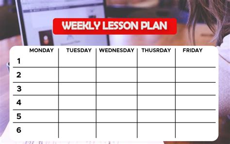 10+ Weekly Lesson Plan free psd template | Template Business PSD, Excel ...