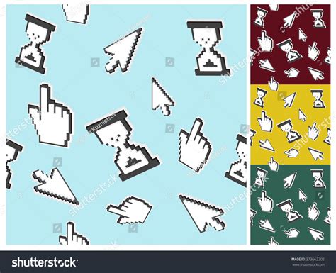 Cursors Seamless Pattern Stock Vector Royalty Free