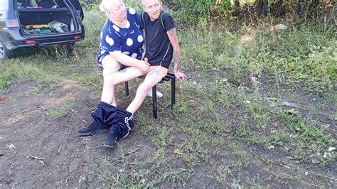 Stepmom In A Public Park Jerks Off My Dick Until I Cum Blowjob Porn