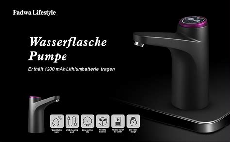 Wasserflasche Pumpe Wiederaufladbarer Usb Trinkwasserschalter Zuhause