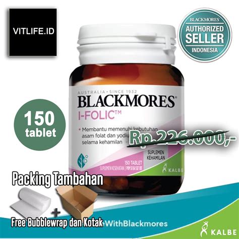 Jual Blackmores I Folic Suplemen 150 Kaplet Indonesiashopee Indonesia