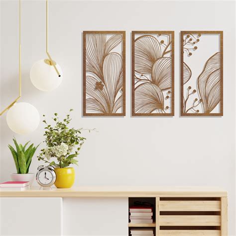 Hiasan Dinding Kayu Set Of Wooden Wall Decoration Aesthetic