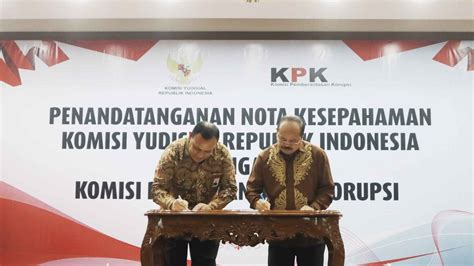 Ky Untuk Penguatan Lembaga Ky Tanda Tangani Mou Dengan Kpk