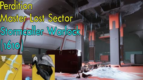 Destiny Perdition Master Lost Sector Stormcaller Warlock W