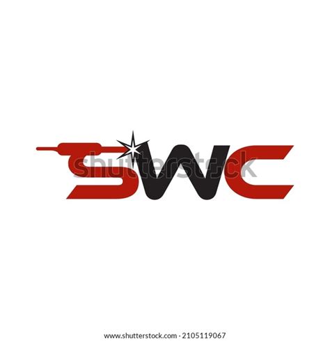 Swc Electric Welding Construction Logo Vector Stock Vector (Royalty ...