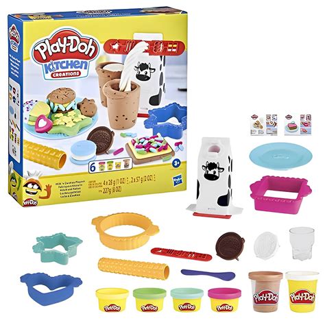 Massinha Play Doh Conjunto Leite E Biscoitos 5471 Hasbro Shopee Brasil