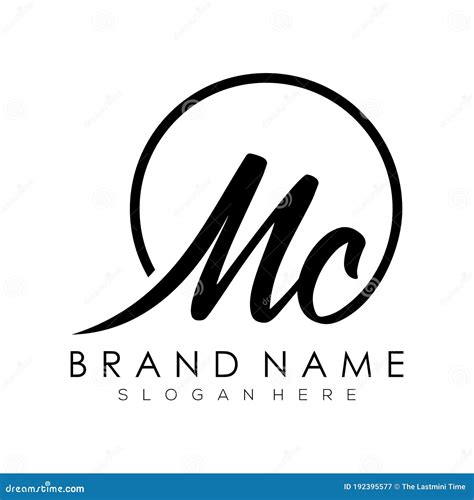 Letter Mc Logo Design Stock Vector Illustration Of Icon 192395577