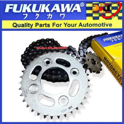 Jual Gear Set Gir Paket Fukukawa Supra Fit New Revo Rantai H