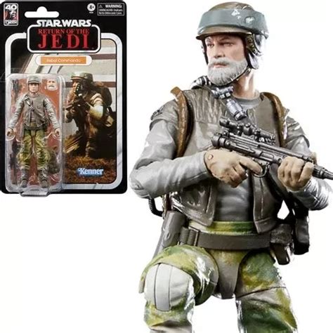 Rebel Trooper Endor Deluxe Rotj 40ani Star Wars Black Series Envío gratis