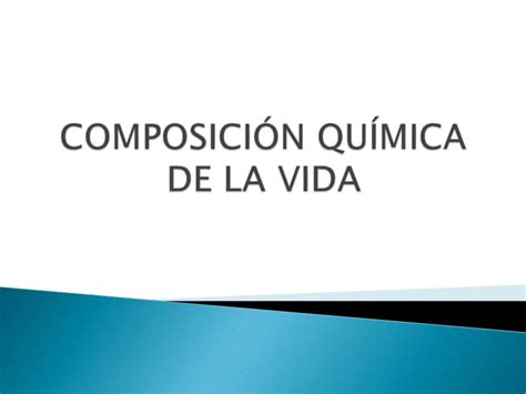 Composicion Quimica De La Materia Viva Para 3ero Sec Inter 2017pptx