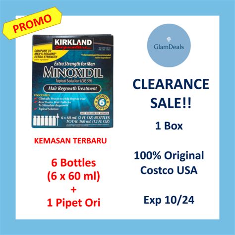 Jual Kirkland Minoxidil Box Penumbuh Rambut Brewok Shopee