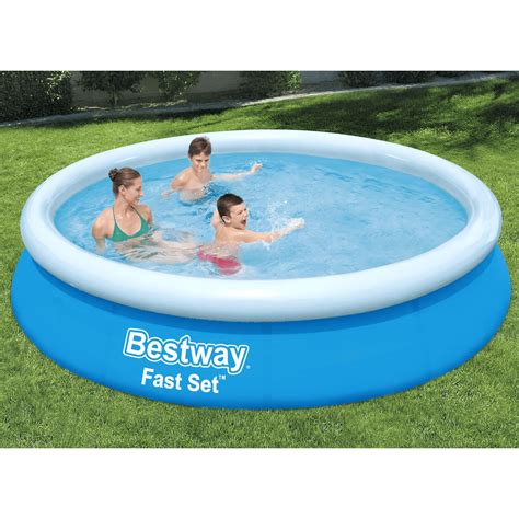 Ripley Piscina Redonda Inflable Fast Set M X Cm Bestway Capas