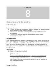 Unit With Worksheet Docx Chapter Reducing And Enlarging Formulas