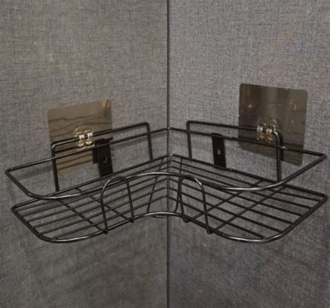 Polished Stainless Steel Bathroom Corner Wall Shelf At Rs Piece