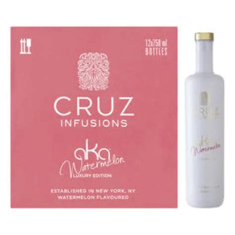 Ultra Liquors - Parow - CRUZ FLAVOURS VODKA WATERMELON 750ML x 12