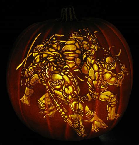 Teenage Mutant Ninja Turtles Pumpkin Carving