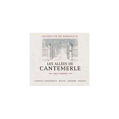 Les Allées de Cantemerle vin du Médoc Bordeaux
