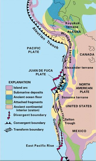 North American Cordillera Map