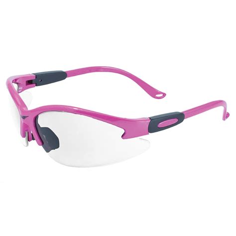 Global Vision Eyewear Cougar Dark Pink Frame Anti-Fog Safety Lenses