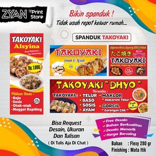 Jual Spanduk Banner Takoyaki Shopee Indonesia