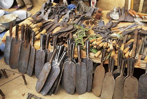 Agricultural Tools At A Market Stock Image T3620300 Science