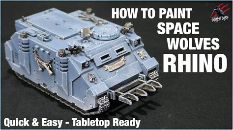 HOW TO PAINT A SPACE MARINES RHINO Quick Easy Razorback Predator Or