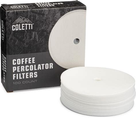 COLETTI Bozeman Percolator Premium Scheiben Kaffeefilter 8 9 Cm 100