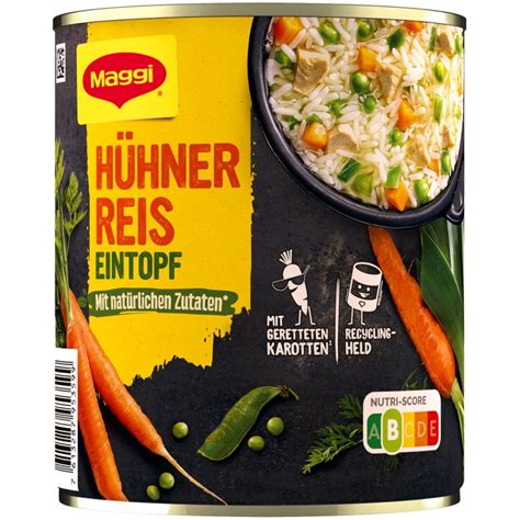 Maggi H Hner Reis Eintopf Mit Nat Rlichen Zutaten G Dose