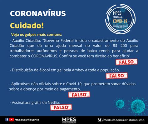 Criminosos Se Aproveitam Da Pandemia De Coronav Rus Para Aplicar Golpes