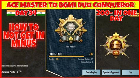 Day 34 Ace To Conqueror Bgmi Bgmi Duo Rank Push Bgmi Bgmi Rank