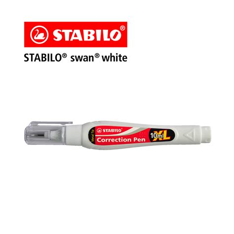 STABILO สตาบโล Swan White Mini 10 ml ปากกาลบคำผด ปากกา จำนวน 1 ดาม