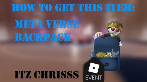 New How To Get Roblox Metaverse Backpack 8th Annual Bloxys Hub On Robloxx Youtube