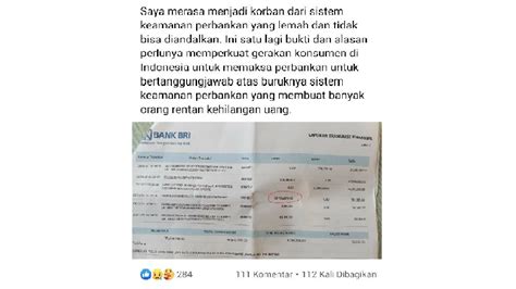 Viral Kasus Dugaan Raibnya Uang Nasabah Bri Rp Juta Dari Rekening