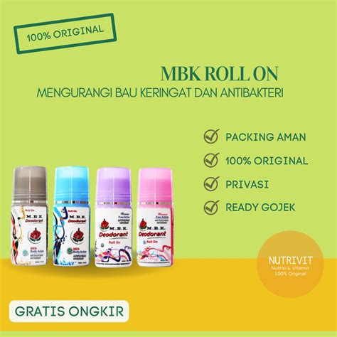 Jual Mbk Deodorant Anti Perspirant Roll On 40 Ml Shopee Indonesia