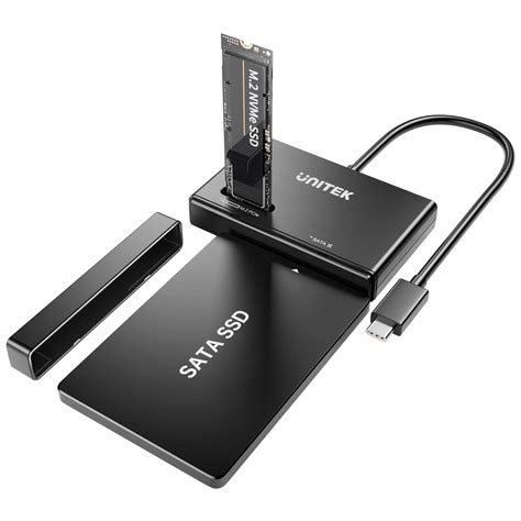 Unitek Bo Tier Ssd M Nvme Usb Vers M Sata Adaptateur Pour Disque