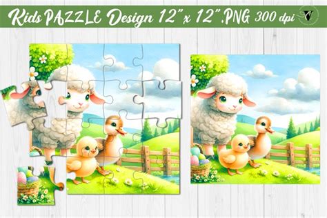 Kids puzzle | Baby Farm animals (3200293)