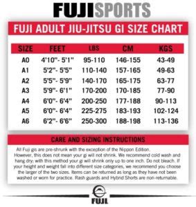 What Size Gi Am I? How to Use Jiu Jitsu Gi Size Charts – Rolling Around BJJ