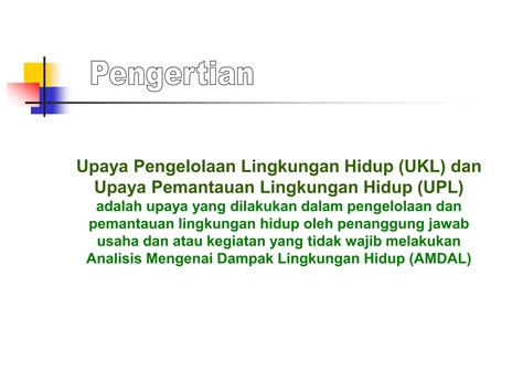 Kebijakan Teknis Ukl Upl Ppt