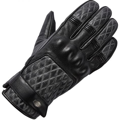 Spirit Motors Johnny Bglove Leather Glove Black Grey Free Uk Delivery