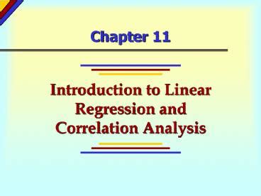 Ppt Introduction To Linear Regression And Correlation Analysis