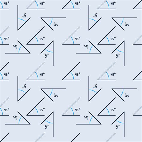 degree angle vector math colored seamless pattern  vector