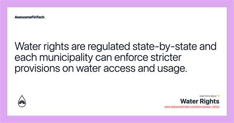 Water Rights AwesomeFinTech Blog