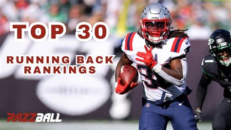 Top Running Back Rankings Tiers Fantasy Football Youtube